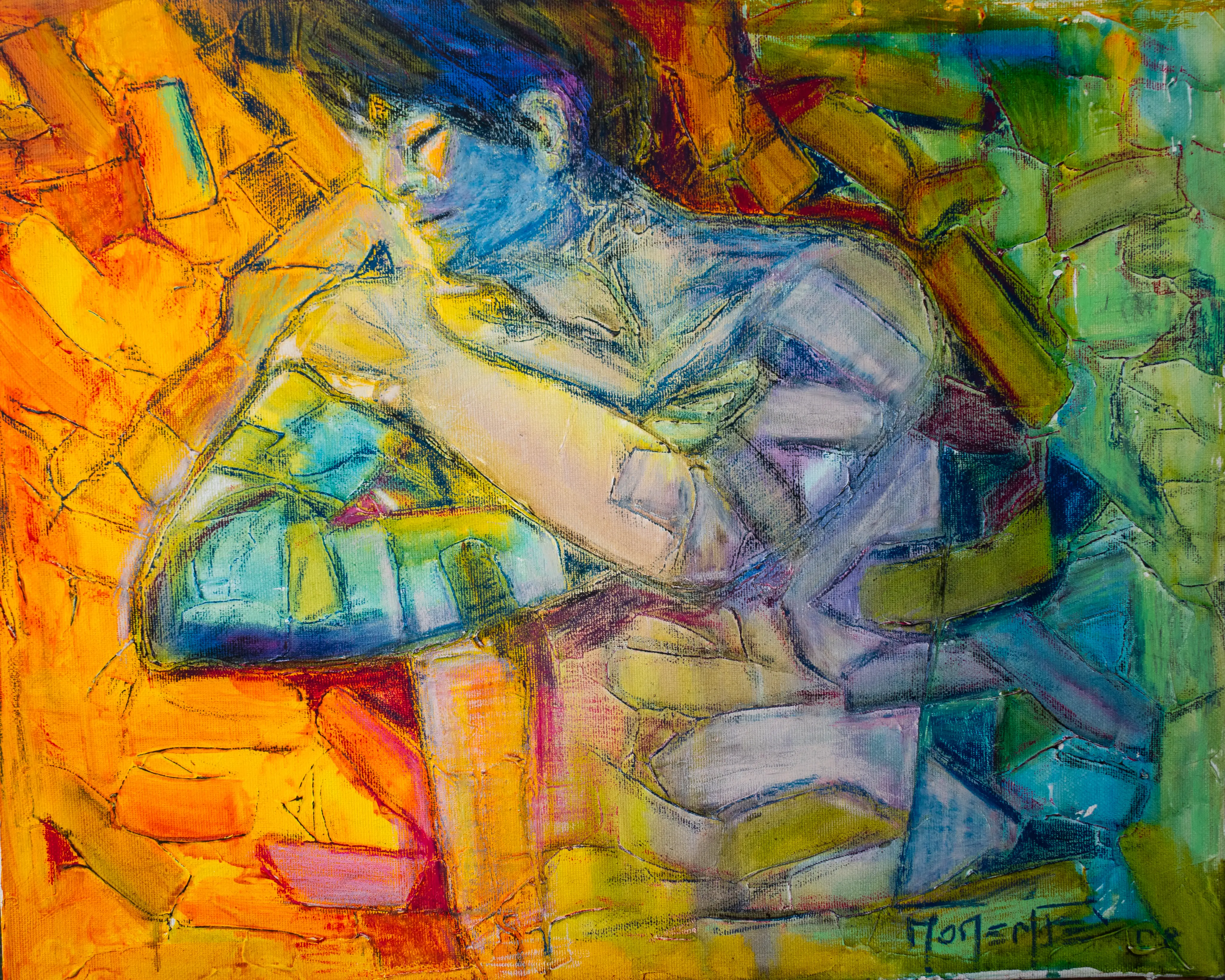 Quadro Antinoo Che Sogna Adriano di Paola Momentè