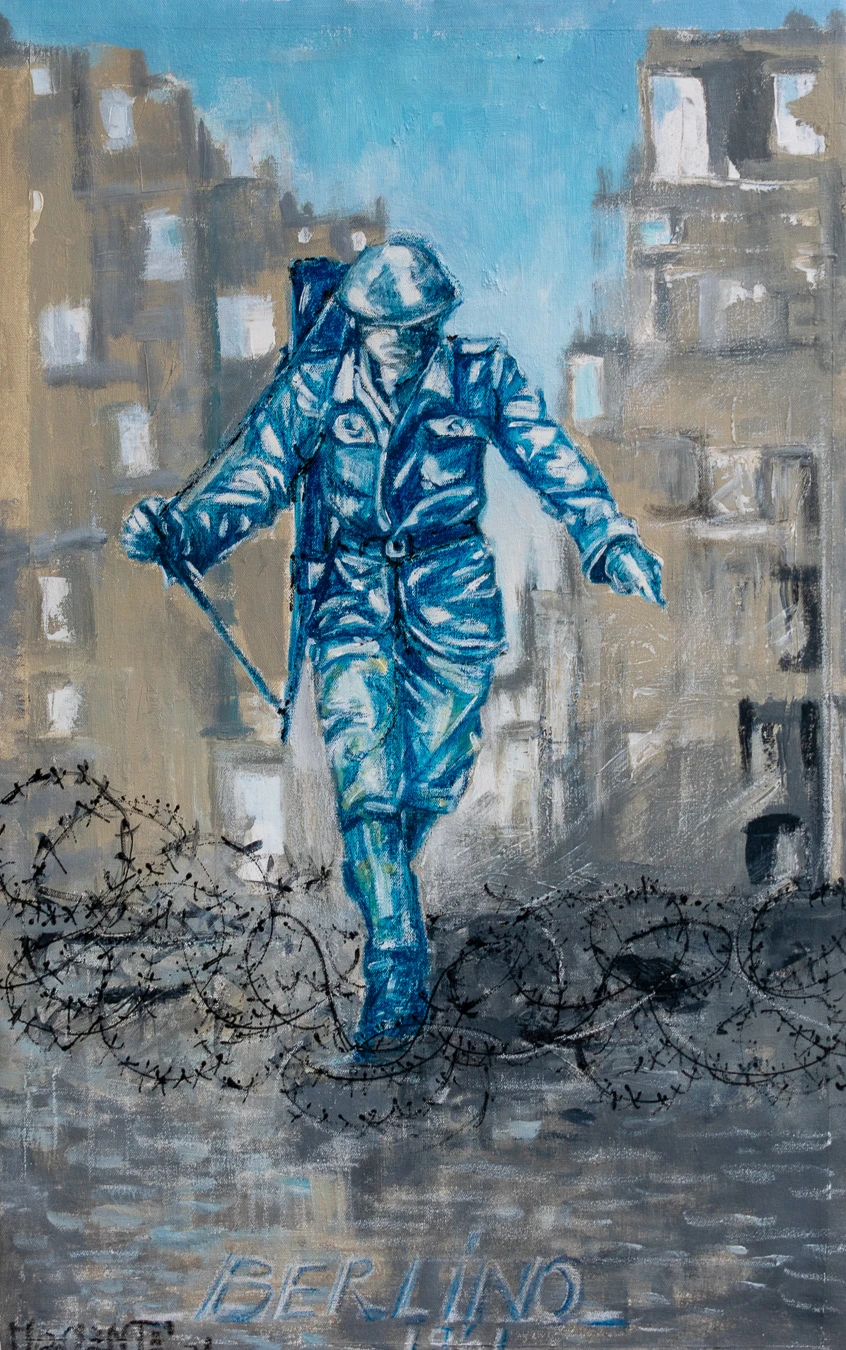 Quadro Berlino 1961 di Paola Momentè