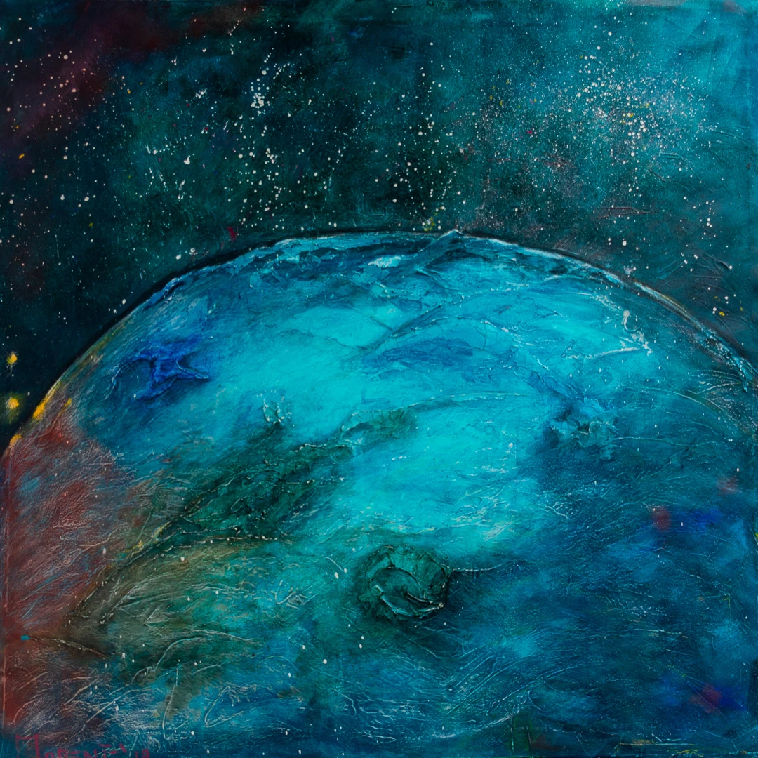 Quadro Blue Moon di Paola Momentè