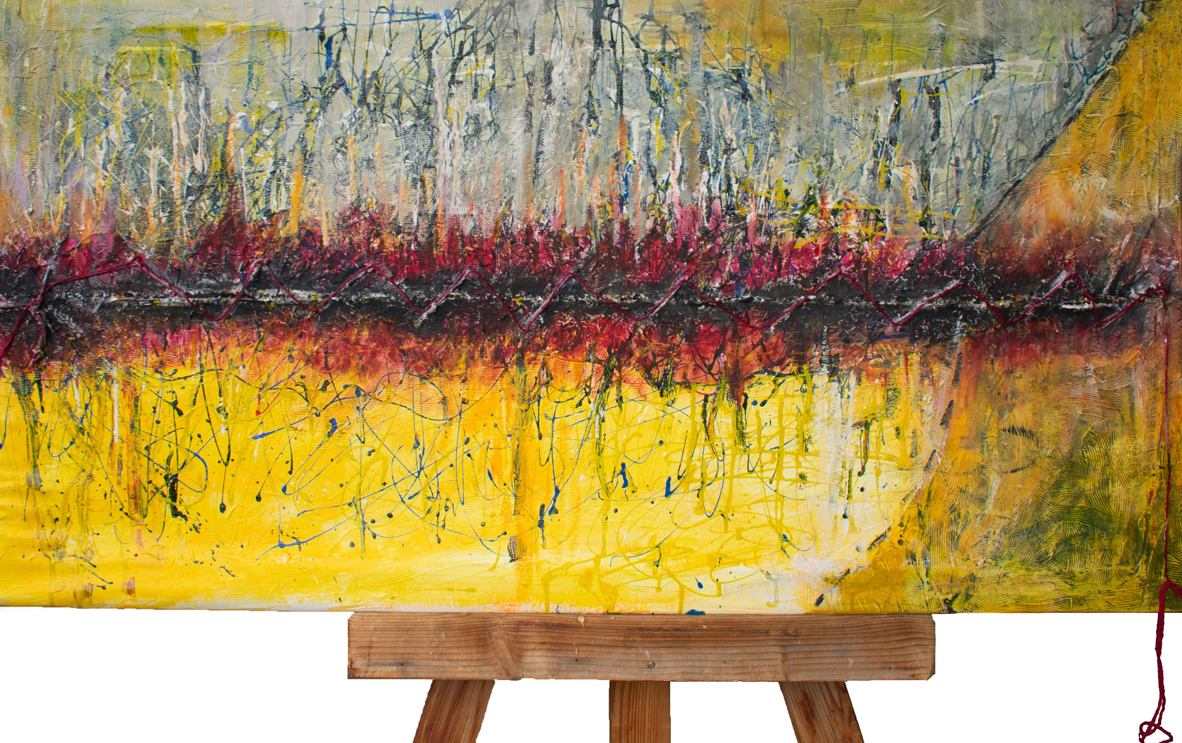 Quadro Nel Caos Un Filo Di Speranza di Paola Momentè