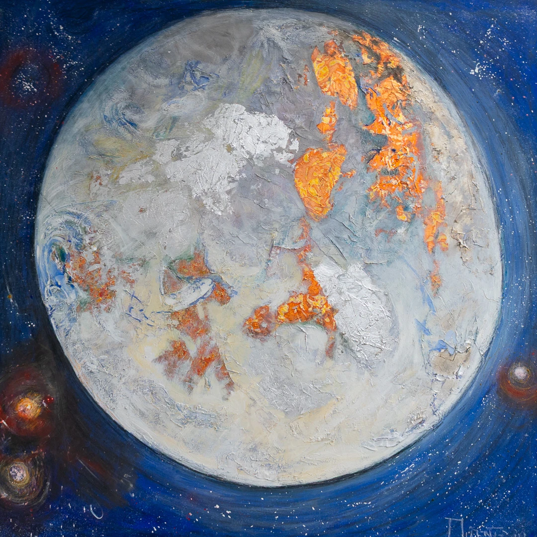 Quadro Silver Moon di Paola Momentè