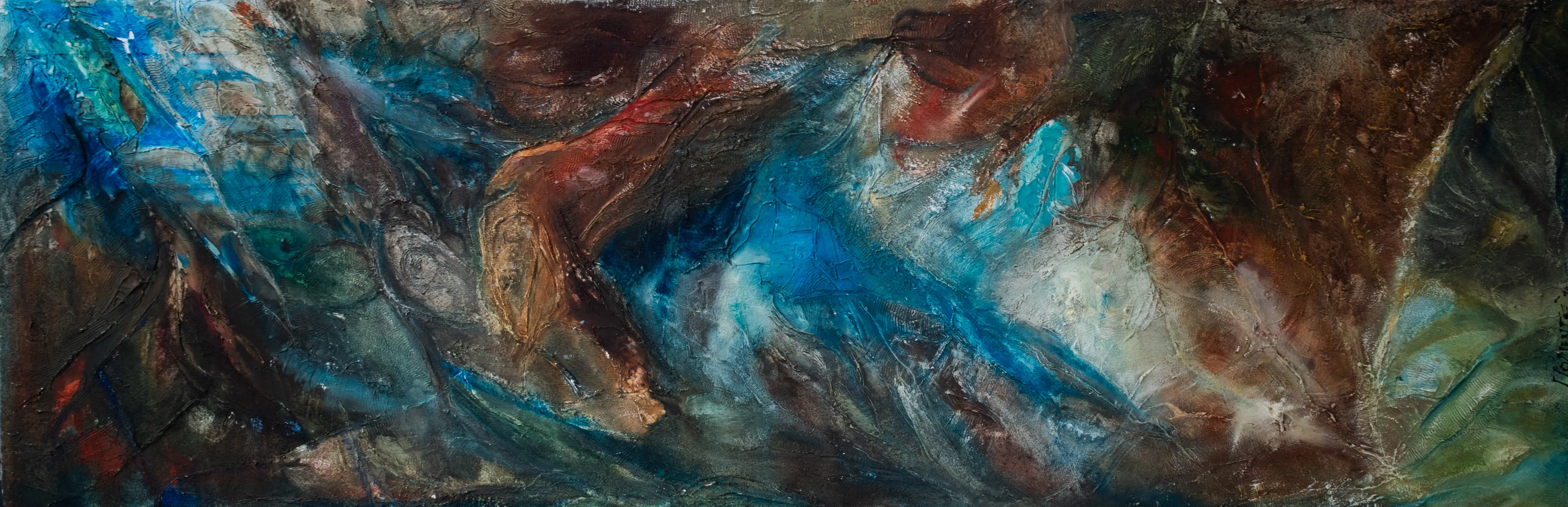 Quadro Terre Emerse di Paola Momentè