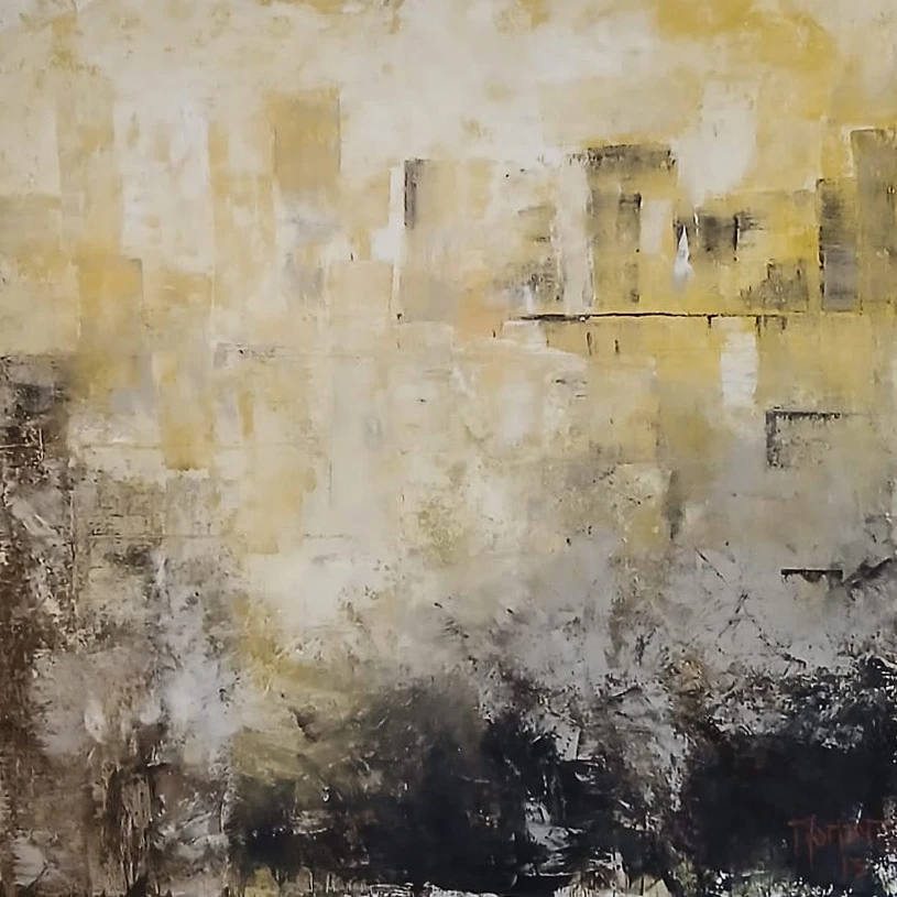 Quadro Yellow Fog di Paola Momentè