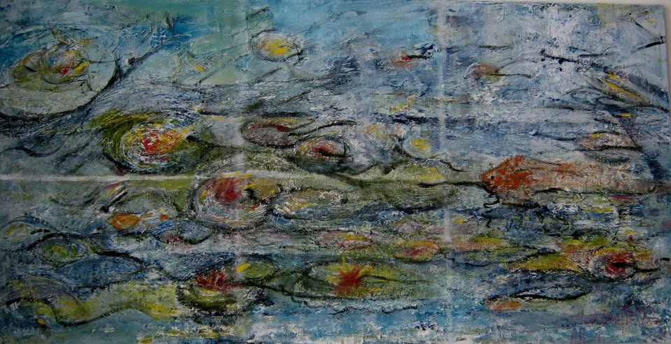 Quadro astratto di Paola Momentè